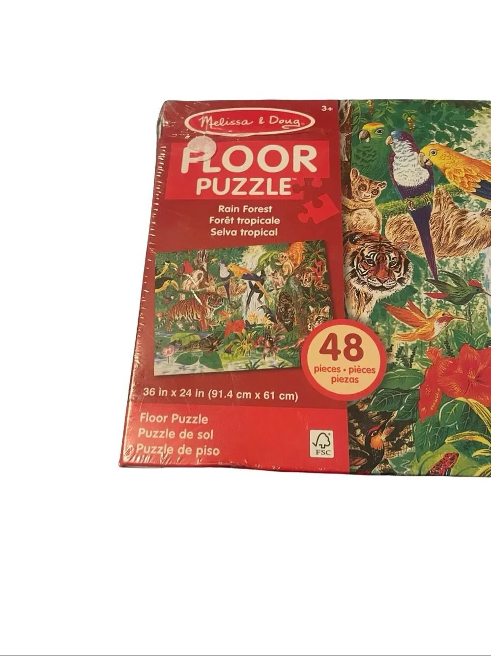 New Melissa & Doug 48 Pieces Rainforest Floor Puzzle